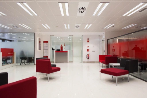 Sala de espera de un banco